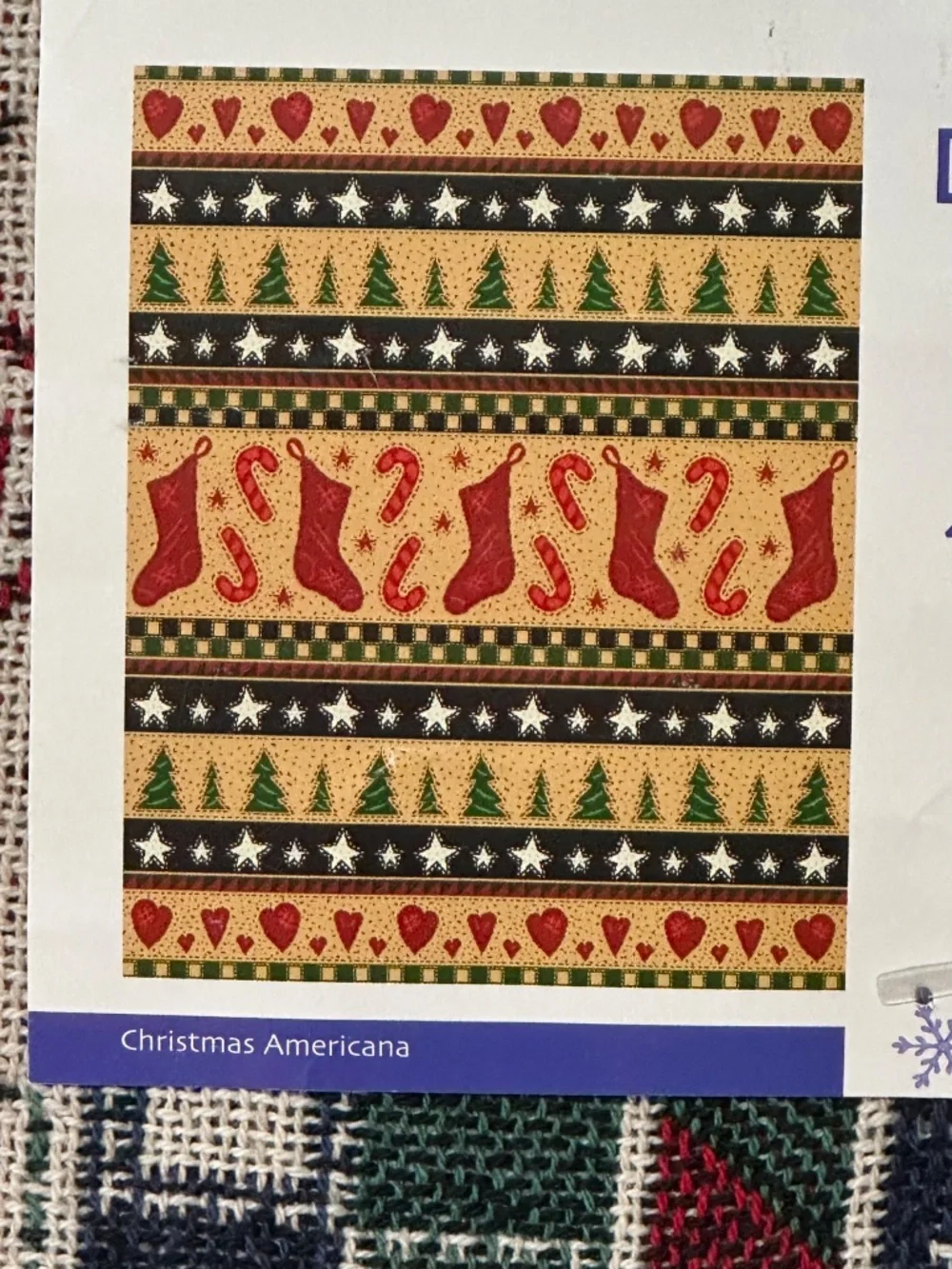 Vintage Sears Throw Blanket Christmas Holiday Double Woven Cotton 48